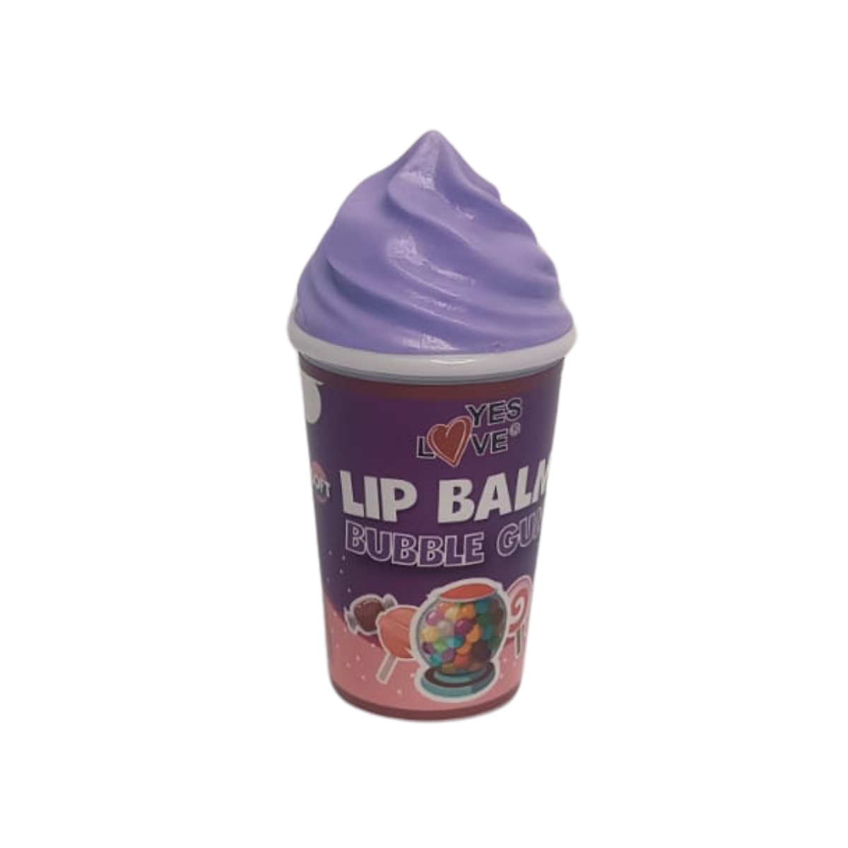 BÁLSAMO LABIAL HIDRATANTE EN FORMA DE CONO HELADO DULCE