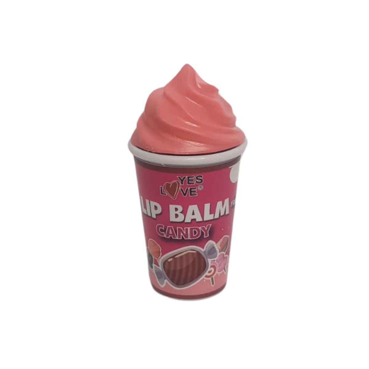 BÁLSAMO LABIAL HIDRATANTE EN FORMA DE CONO HELADO DULCE
