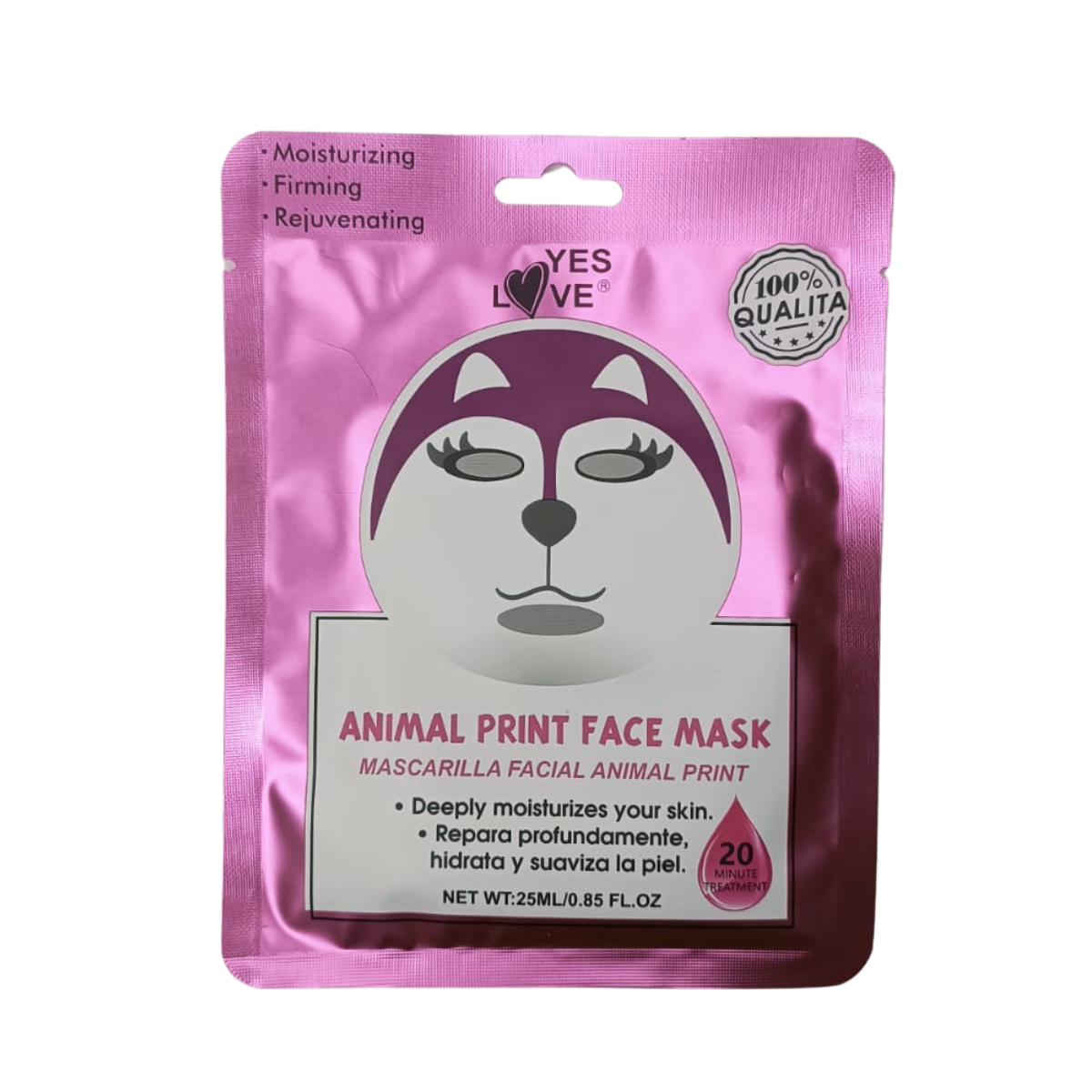 MASCARILLA FACIAL ANIMAL PRINT PERRO